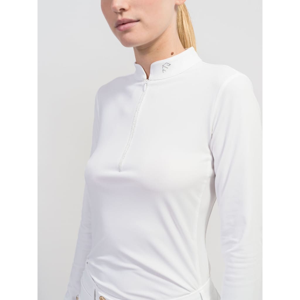 Boomerang Equestrian - Samshield Ladies Long Sleeved Training Top Brunella White