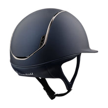  Samshield Shadowmatt V2 2.0 Helmet Navy With Black Chrome Trim & Blazon - Helmet