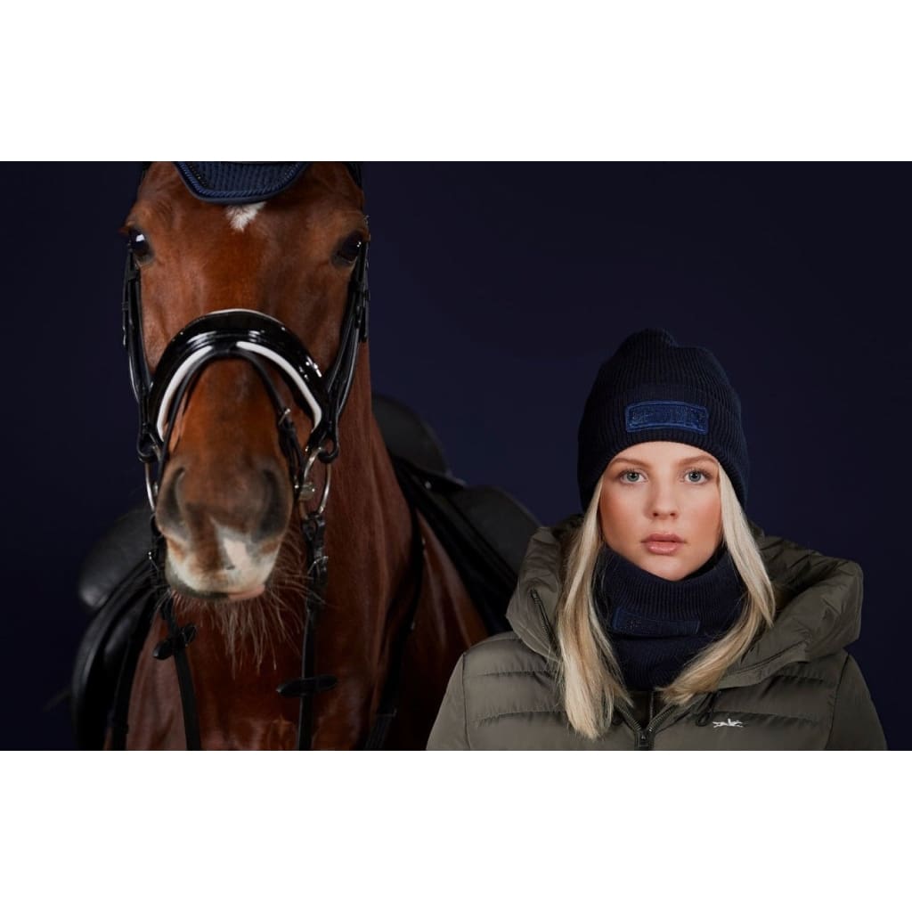 Boomerang Equestrian - Schockemohle New Glossy Baila Beanie Deep Night