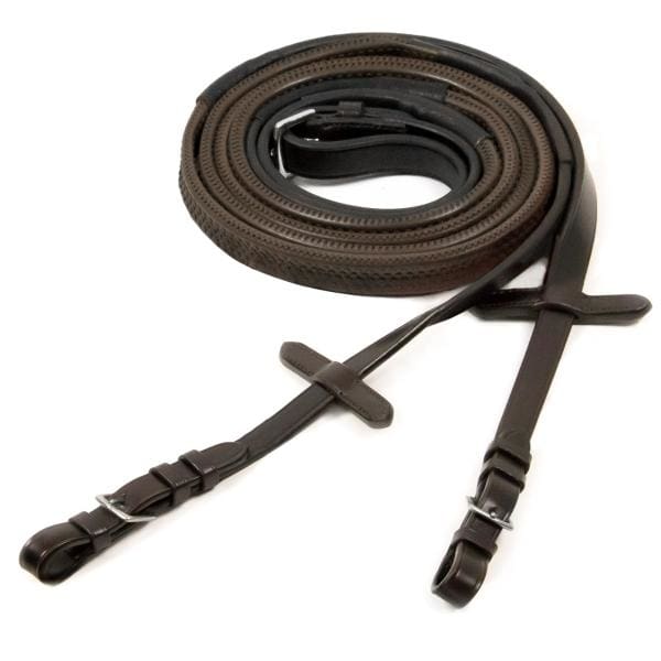 Boomerang Equestrian - Schockemohle Rubber Grip Reins Brown