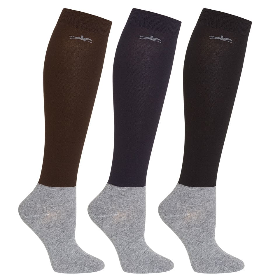 Boomerang Equestrian - Schockemohle Show Socks Brown/Navy/Black