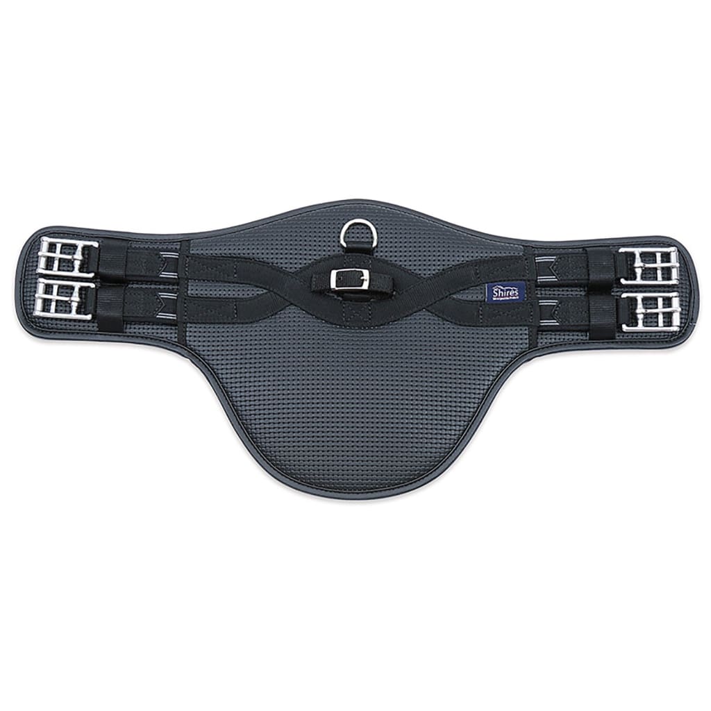 Boomerang Equestrian - Shires Arma Anti-Chafe Stud Girth With Elastic Black