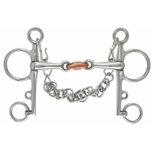 Boomerang Equestrian - Shires Double Jointed Copper Lozenge Pelham