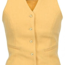 Shires Ladies Clifton Hunt Waistcoat Yellow - Waistcoat