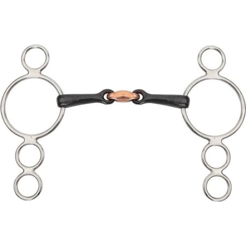 Boomerang Equestrian - Shires Sweet Iron 3 Ring Dutch Gag Bit With Lozenge