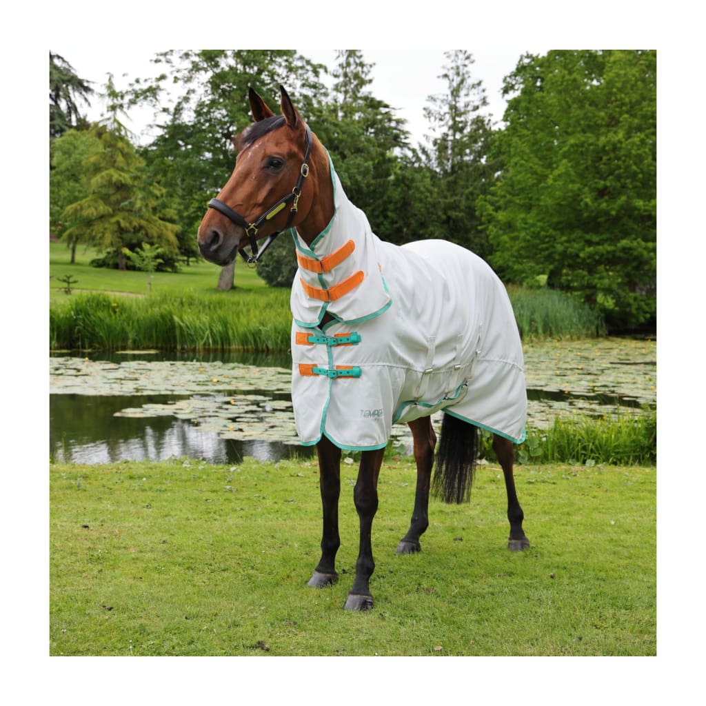 Boomerang Equestrian - Shires Tempest Plus Sweet Itch Combo Rug White