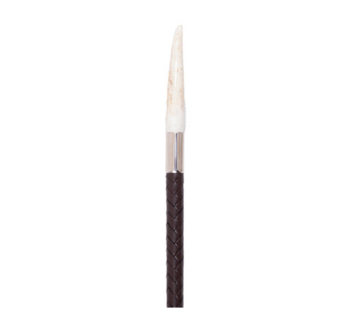 Stag horn show cane on a white background