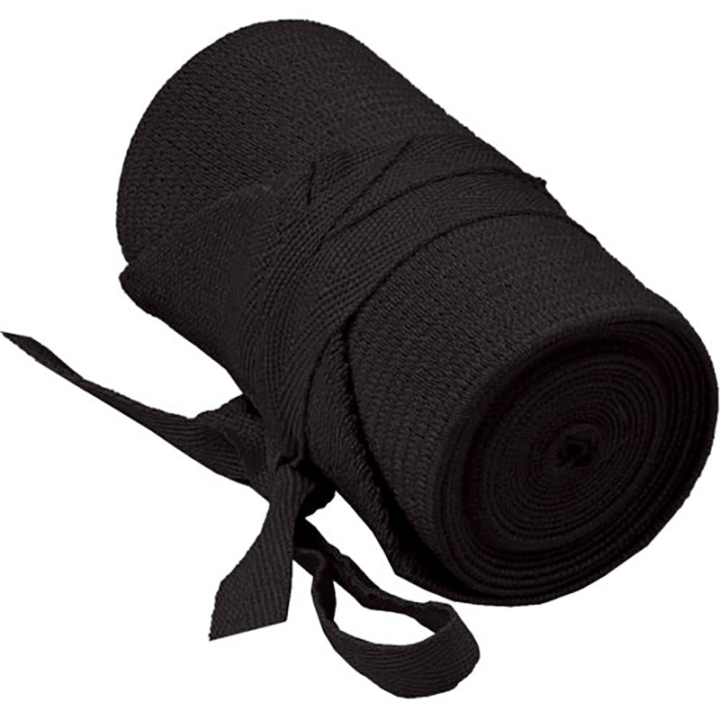 Black tail bandage on a white background