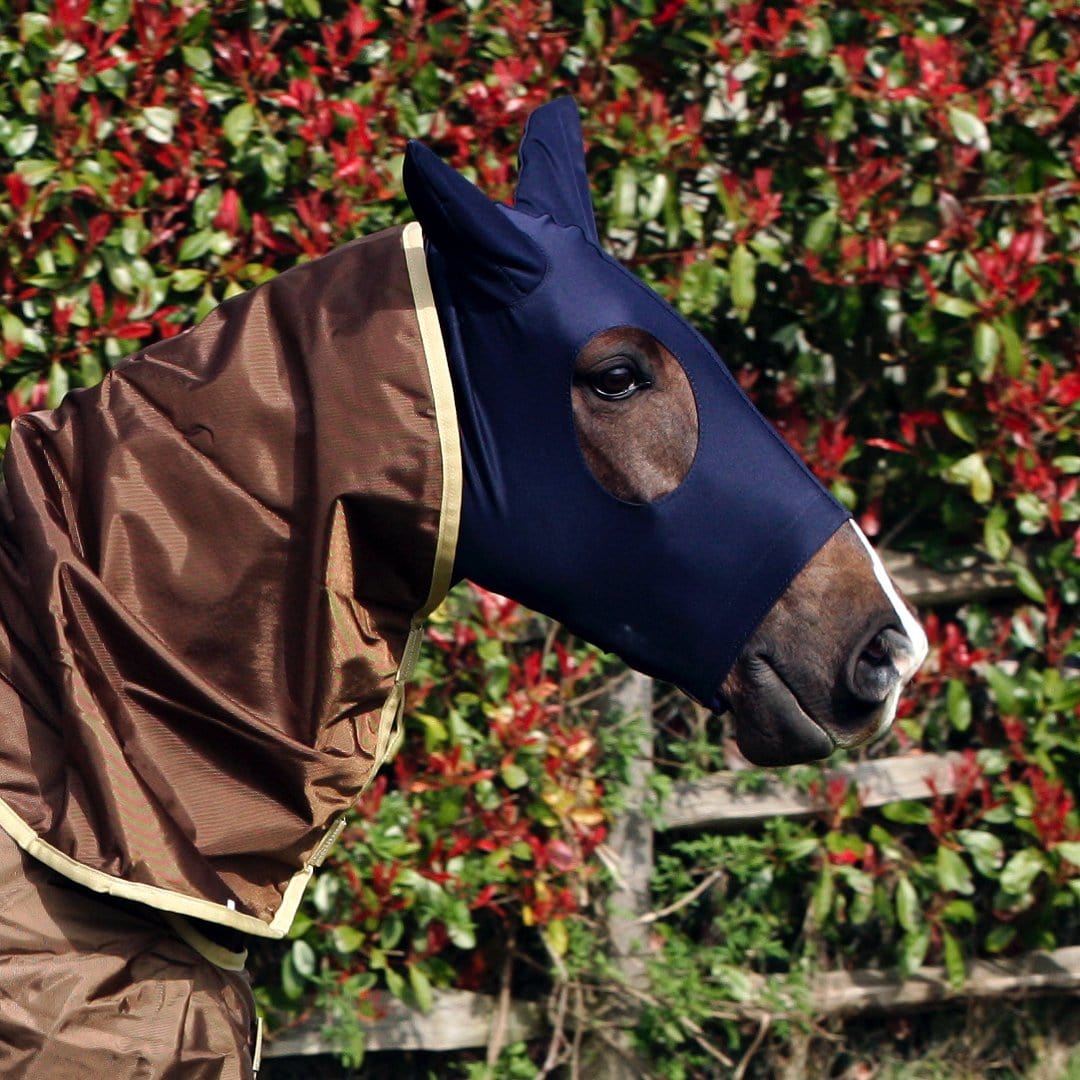 Boomerang Equestrian - Snuggy Hoods Turnout Head Navy