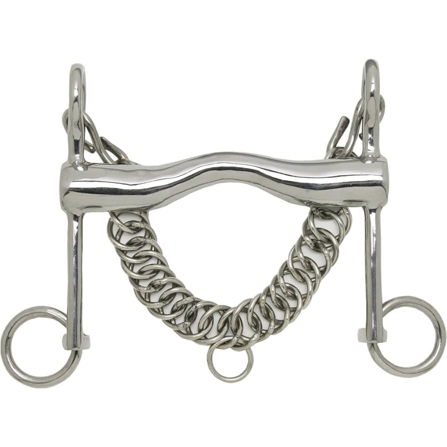 Boomerang Equestrian - USG Weymouth Bit With Chain