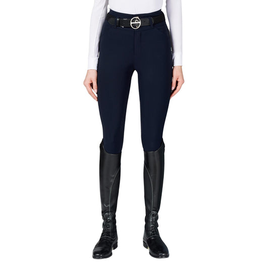 Boomerang Equestrian - Vestrum Ladies Knee Grip TK Fabric High Waist Breeches Molveno Navy