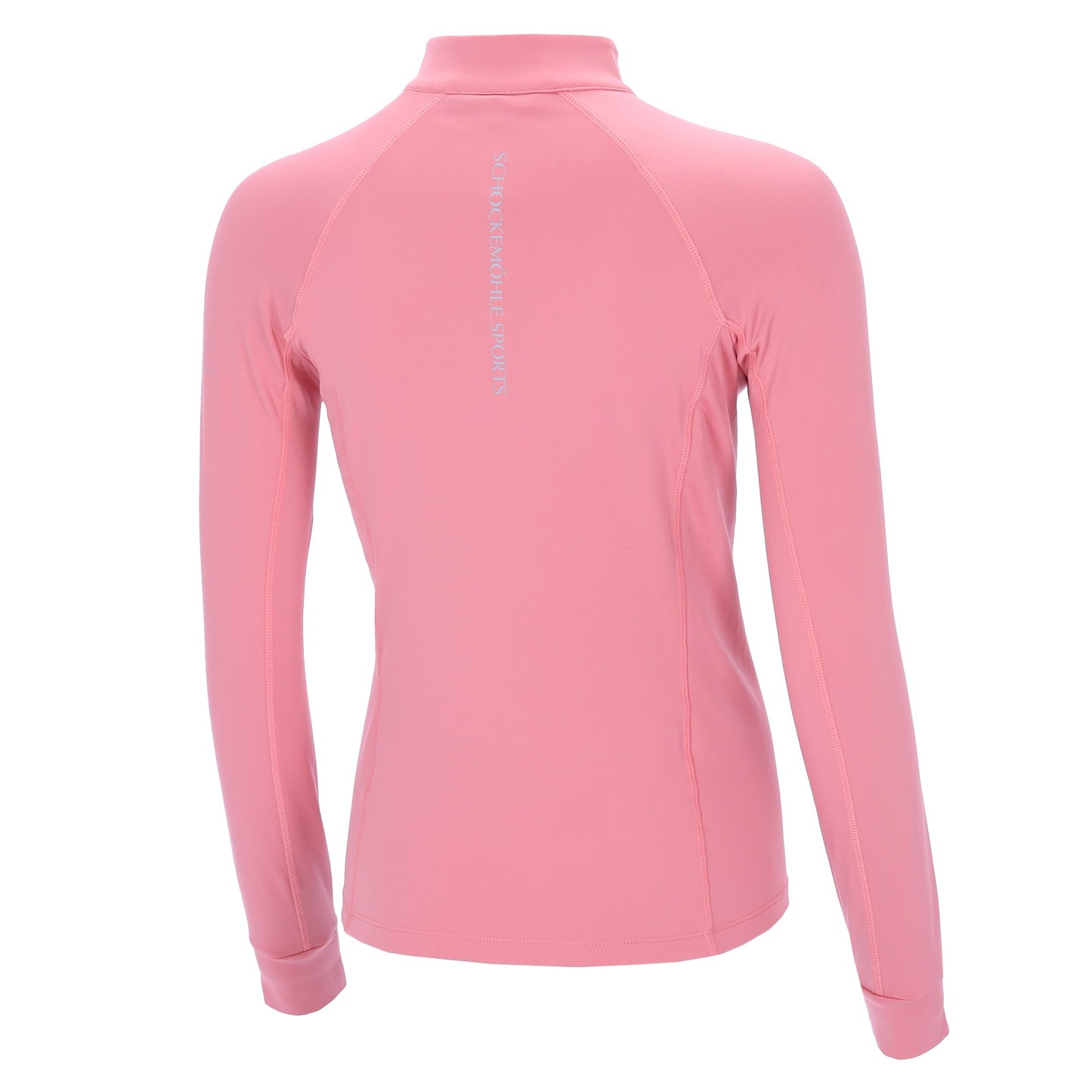Pink baselayer back on a white background
