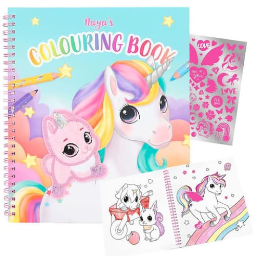 Boomerang Equestrian - Ylvi Colouring Book With Unicorns & Sequins