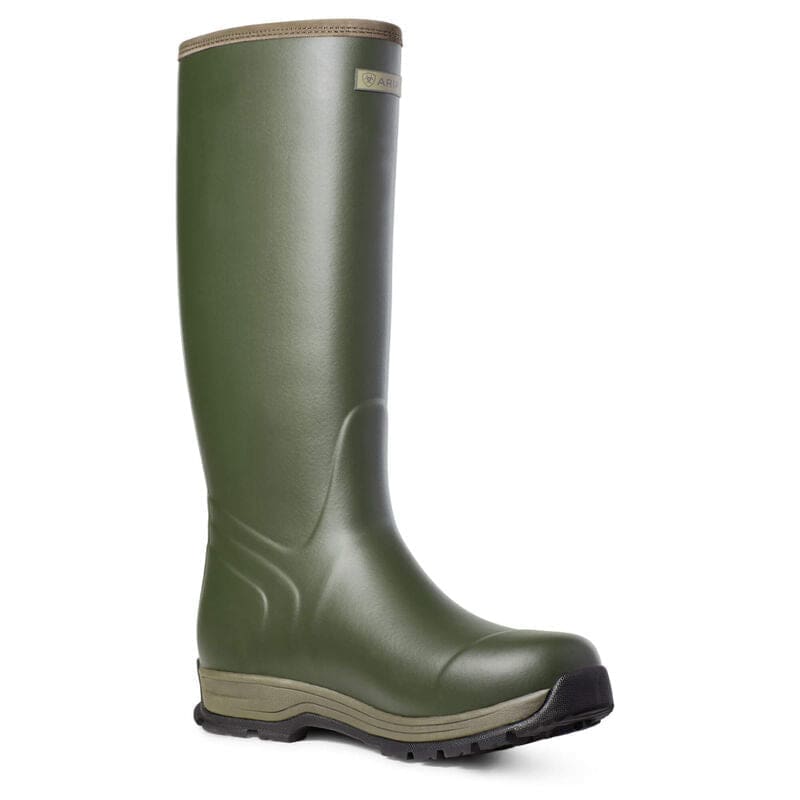 Boomerang Equestrian - Ariat Men's Burford 400 g Insulated Rubber Wellington Boot Olive Night