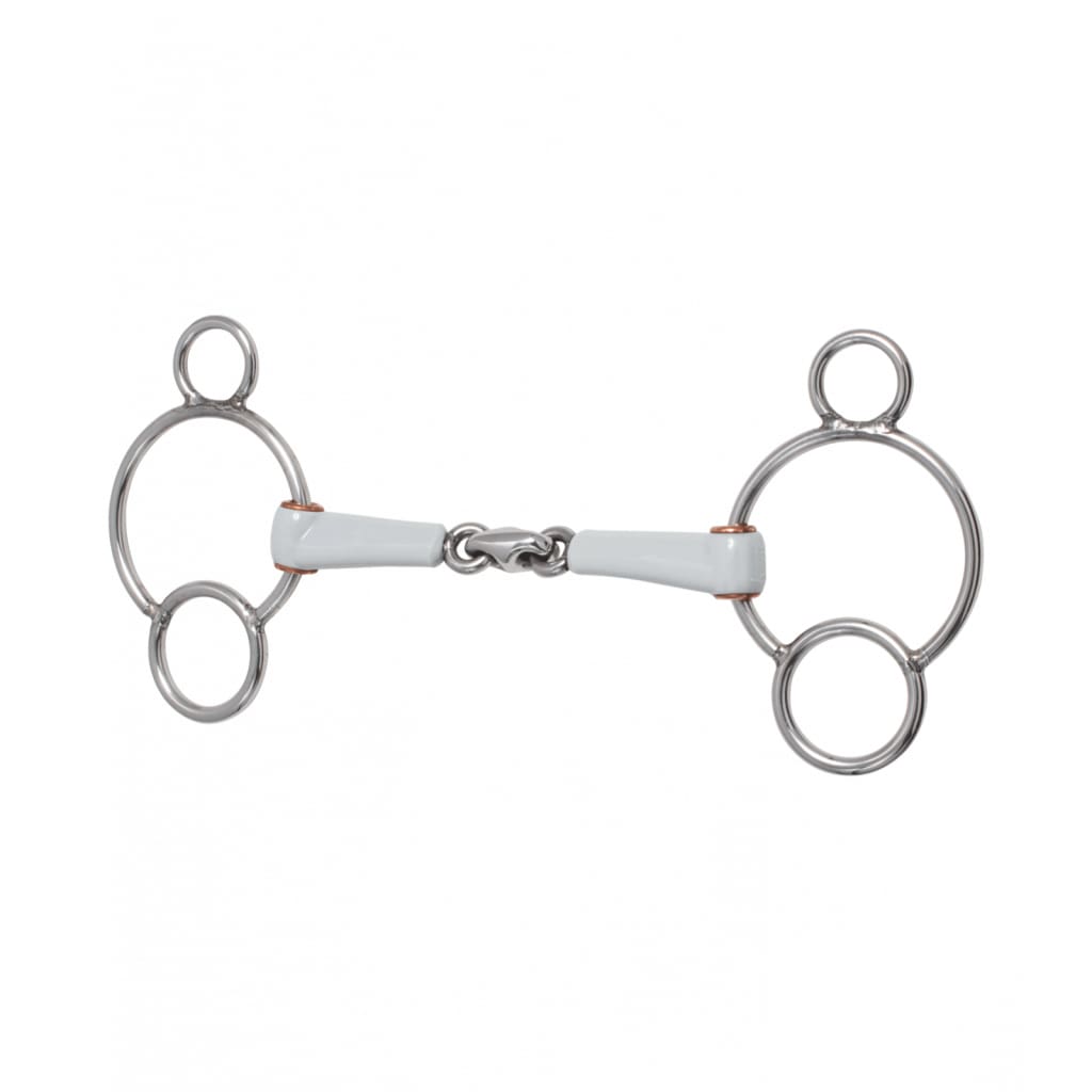 Boomerang Equestrian - Beris 3 Ring Gag With Lozenge