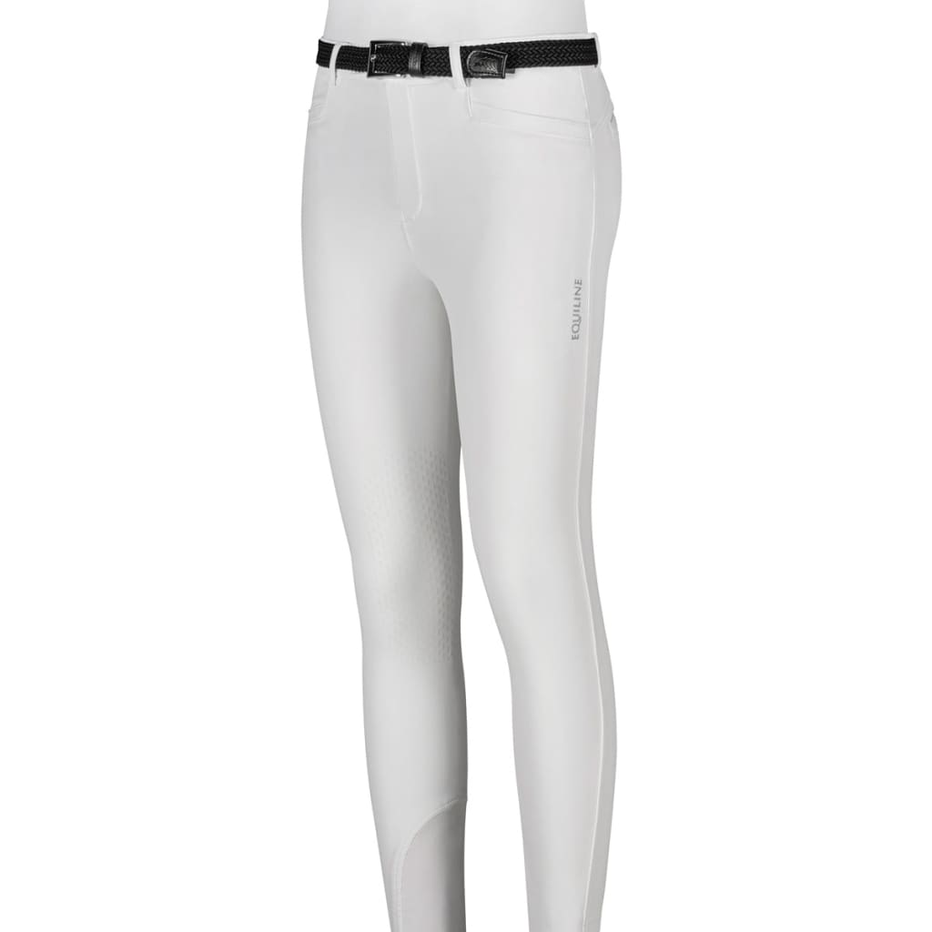 Boomerang Equestrian - Equiline Boy's Knee Grip Breeches Jhoank White