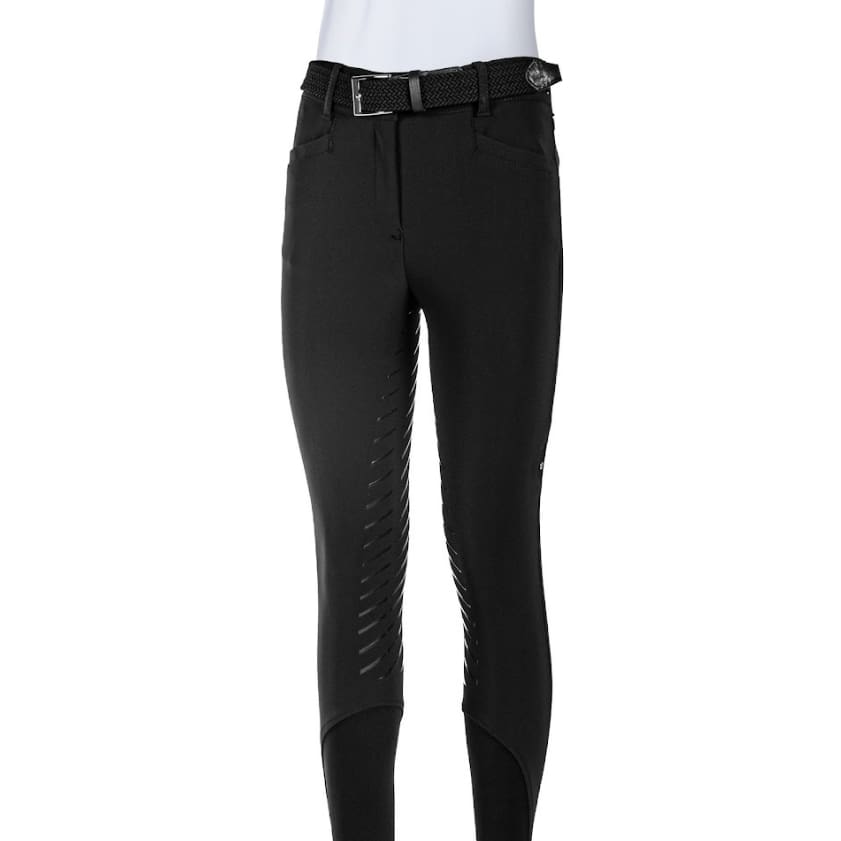 Boomerang Equestrian - Equiline Ladies High Waist Full Grip Breeches Wadellef Black