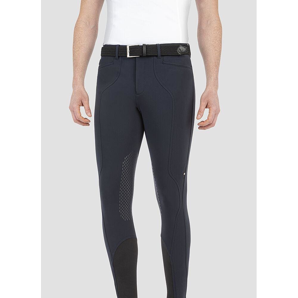 Boomerang Equestrian - Equiline Men's Knee Grip Breeches Celroik Dark Grey