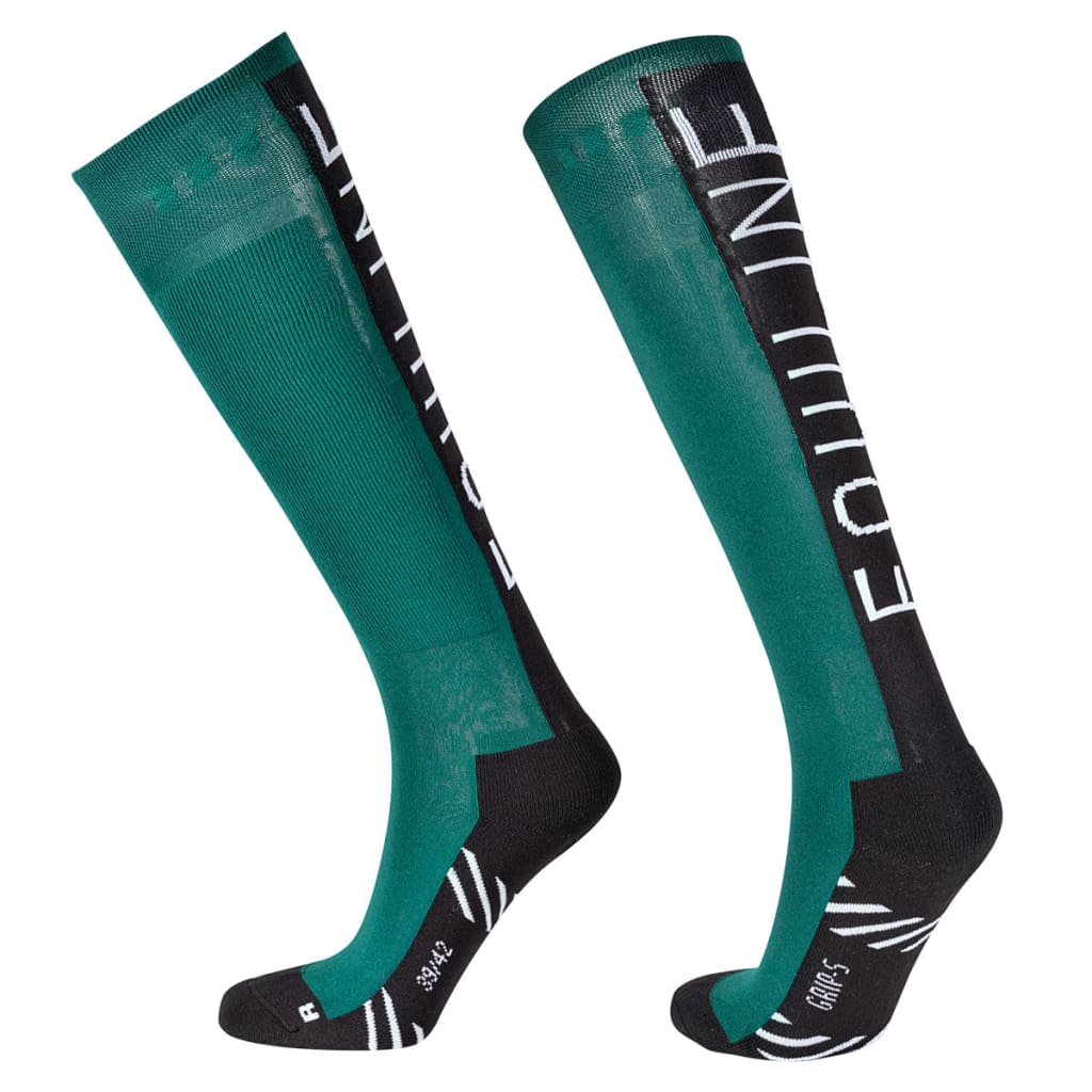 Boomerang Equestrian - Equiline Unisex Long Socks Clovec Pepper Green