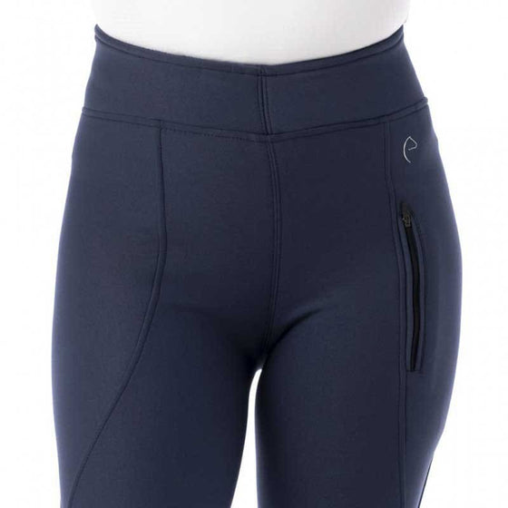 Equitheme Fleece Lined Riding Tights Navy - Riding Tights