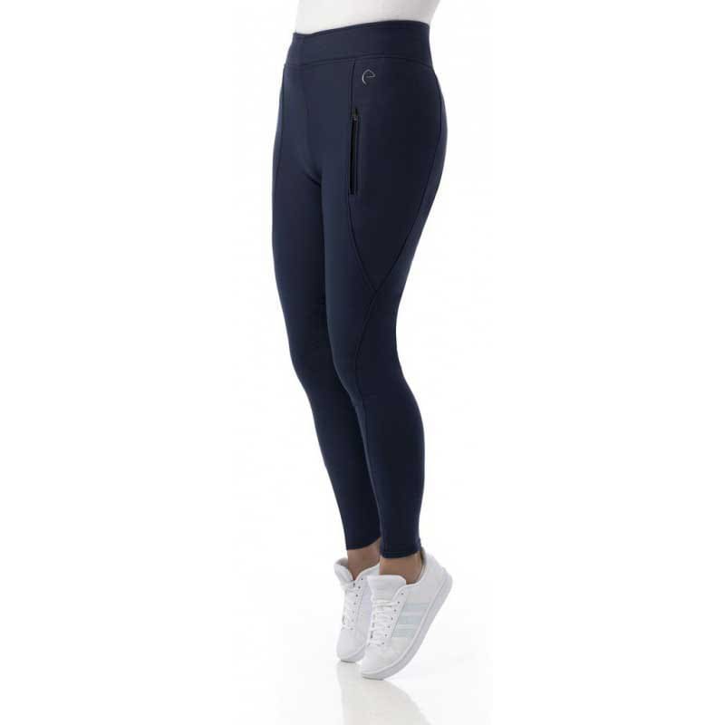 Boomerang Equestrian - Equitheme Fleece Lined Riding Tights Navy