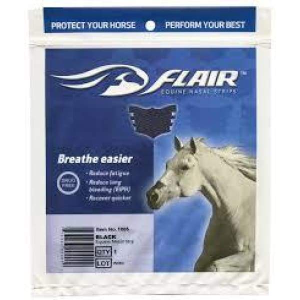 Boomerang Equestrian - Flair Equine Nasal Strips Black