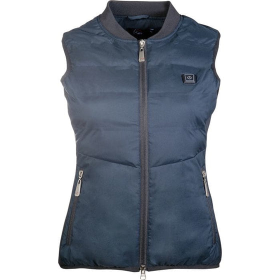 HKM Heating Vest Comfort Temperature Style Deep Blue - Ladies Gilet