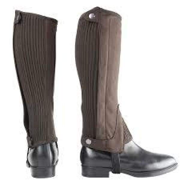 Boomerang Equestrian - Hy Amara Adult Half Chaps Brown