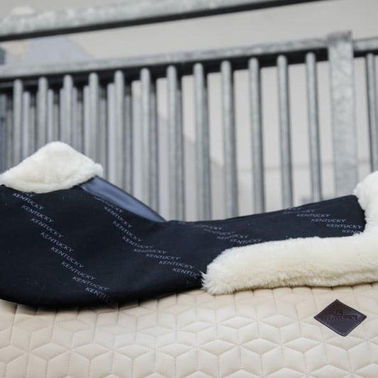 Boomerang Equestrian - Kentucky Half Pad Impact Equalizer Sheepskin Black 10 mm