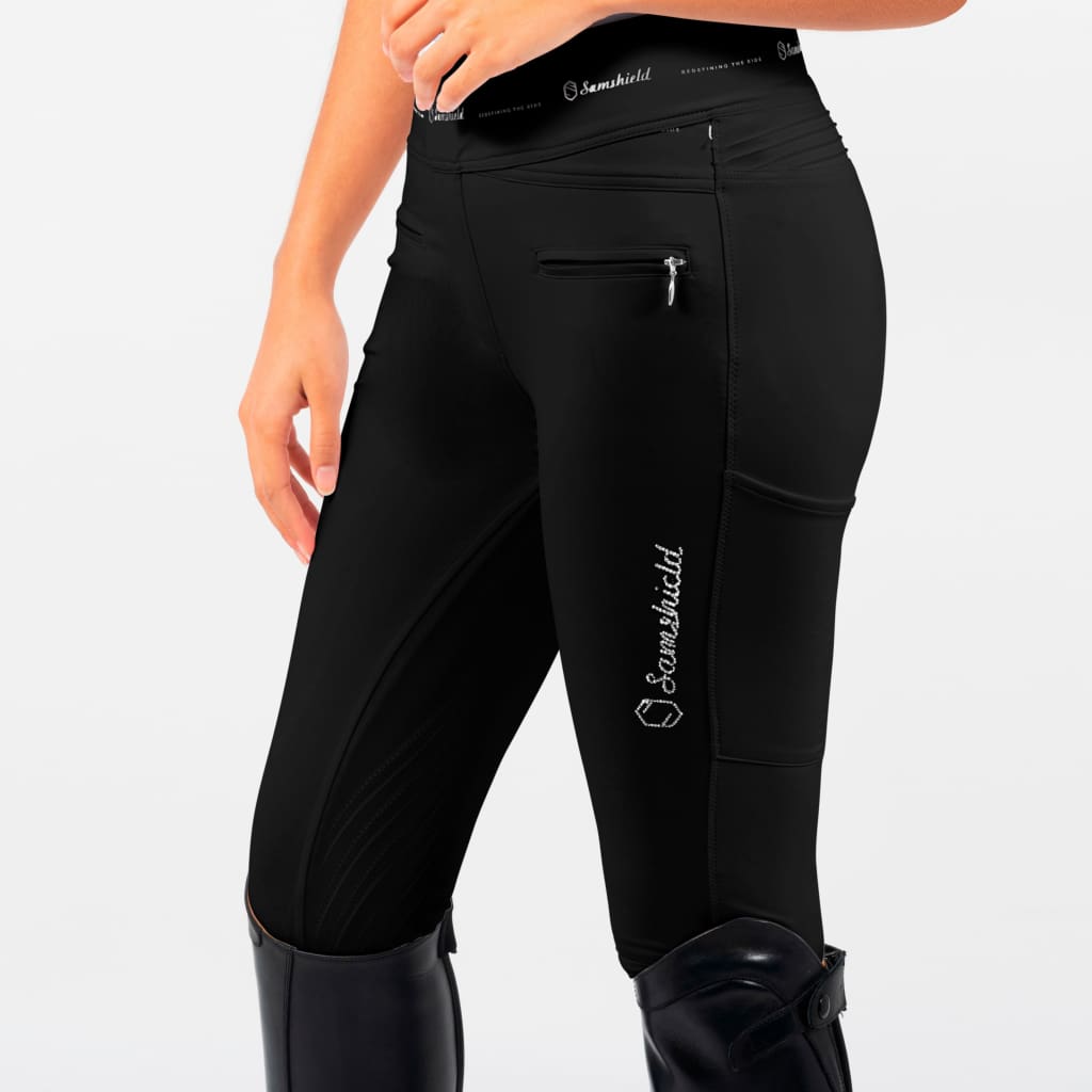 Boomerang Equestrian - Samshield Ladies Knee Grip Riding Tight Alpha Black/Tone