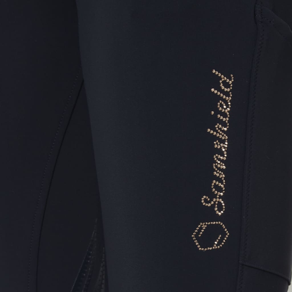 Boomerang Equestrian - Samshield Ladies Knee Grip Riding Tights Alpha Navy/Rose