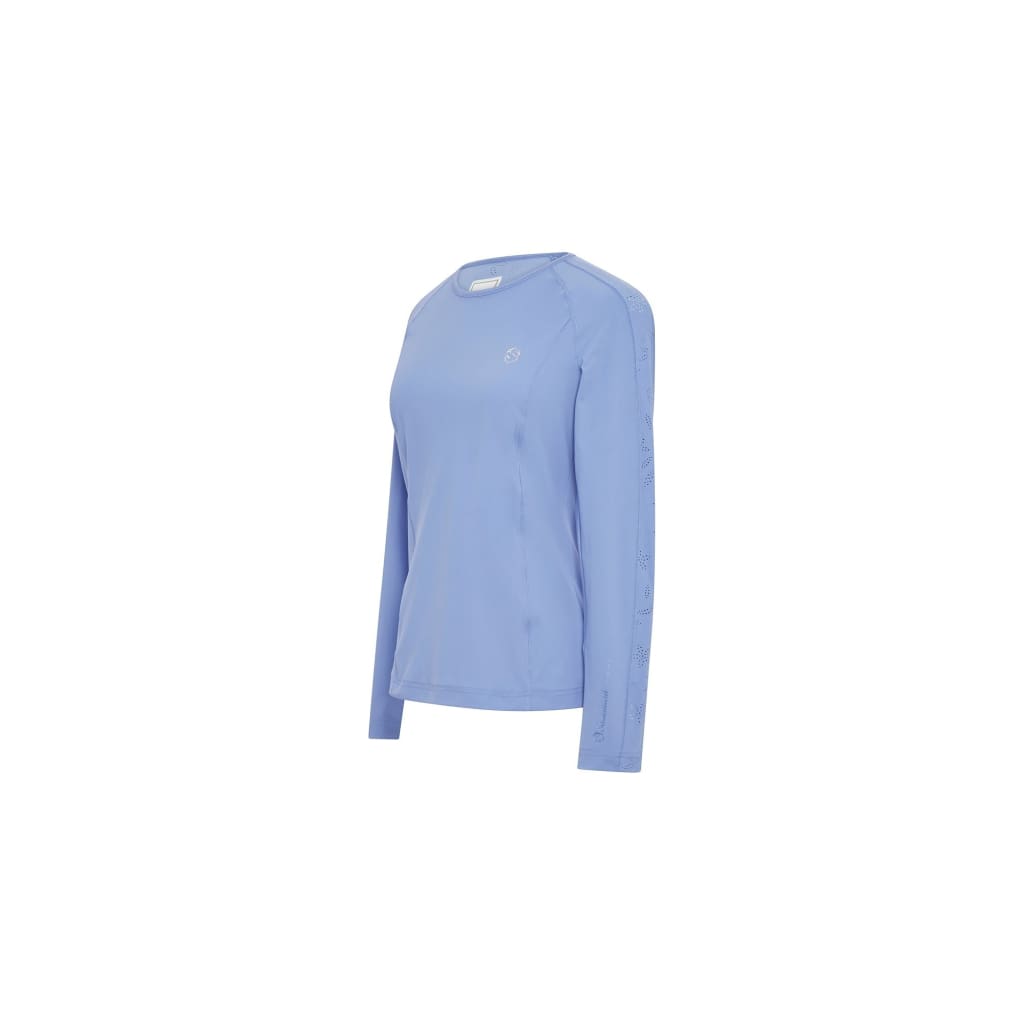 Boomerang Equestrian - Samshield Ladies Long Sleeved Baselayer Evy Air Flower Azure Blue