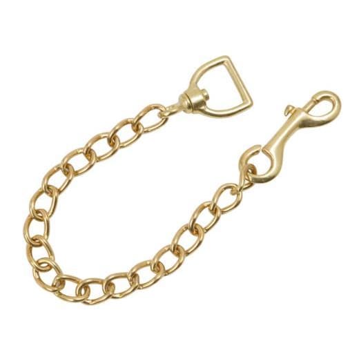 Boomerang Equestrian - Shires Brass Plated Lead Rein Chain 24"