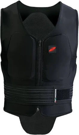 Black Zandona body protector on a white background