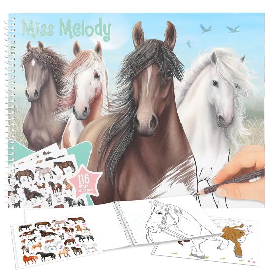 Boomerang Equestrian - Miss Melody Horse Colouring Book