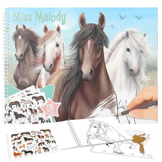 Boomerang Equestrian - Miss Melody Horse Colouring Book