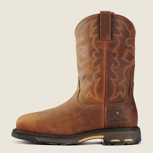 Boomerang Equestrian - Ariat Men's Workhog Wide Square Toe Work Boot Toast