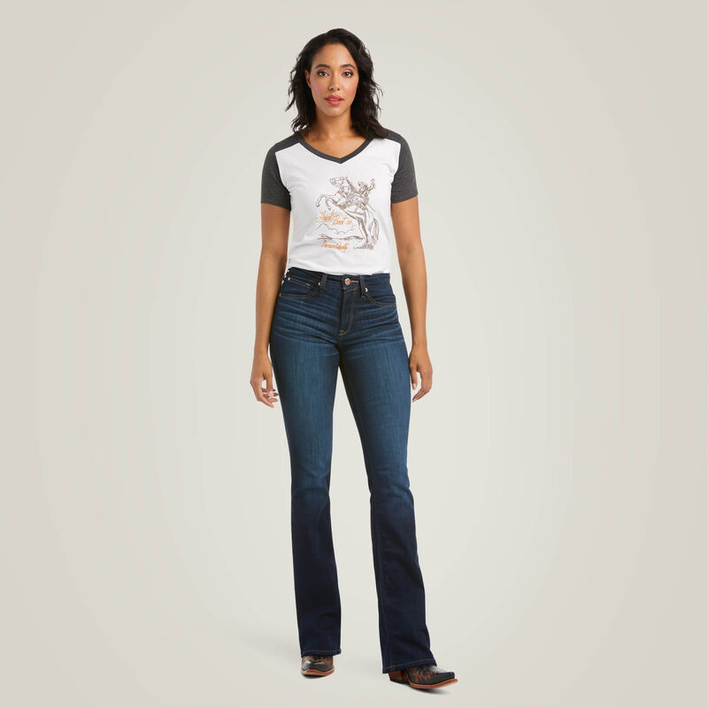Boomerang Equestrian - Ariat Ladies High Rise Ballary Boot Cut Jeans Pennsylvania