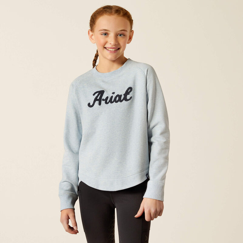 Ariat Youth Benicia Sweatshirt Cerulean Heather