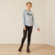  Ariat Youth Benicia Sweatshirt Cerulean Heather