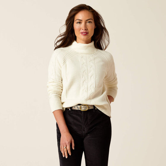 Ariat Ladies Novato Sweater Vanilla Ice