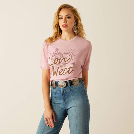 Boomerang Equestrian - Ariat Ladies West T-Shirt Zephyr