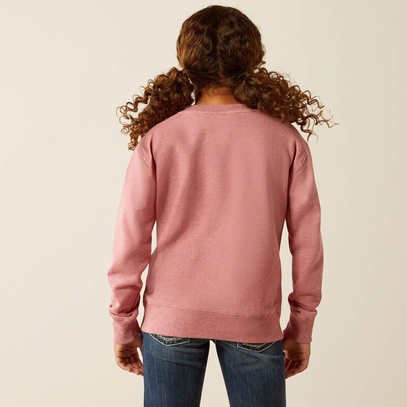 Boomerang Equestrian - Ariat Youth Junior Rider Sweatshirt Rose Heather