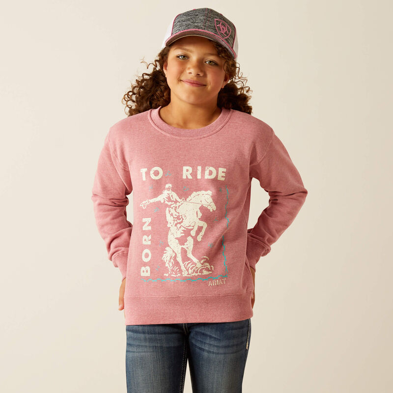 Boomerang Equestrian - Ariat Youth Junior Rider Sweatshirt Rose Heather