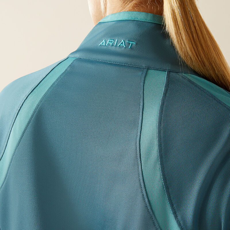 Boomerang Equestrian - Ariat Ladies 1/4 Zip 3.0 Sunstopper Storm Blue
