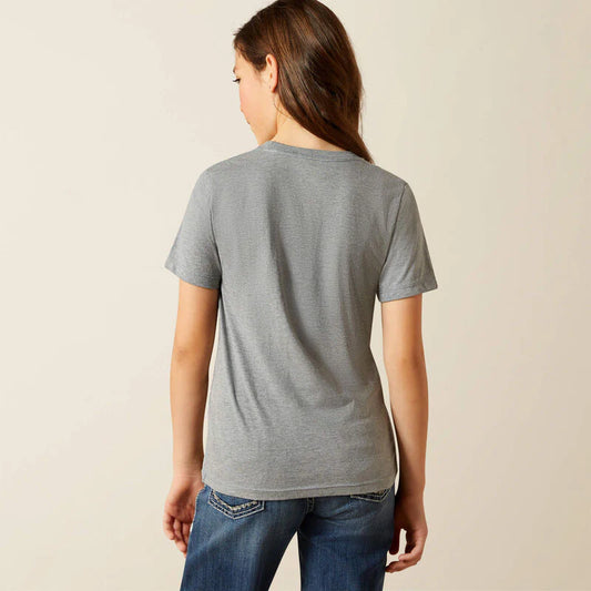 Boomerang Equestrian - Ariat Youth Heels Down T-Shirt Iceberg