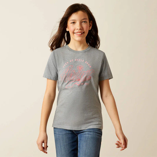 Boomerang Equestrian - Ariat Youth Heels Down T-Shirt Iceberg