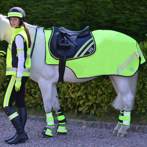 Boomerang Equestrian - HY Reflector Exercise Sheet Yellow