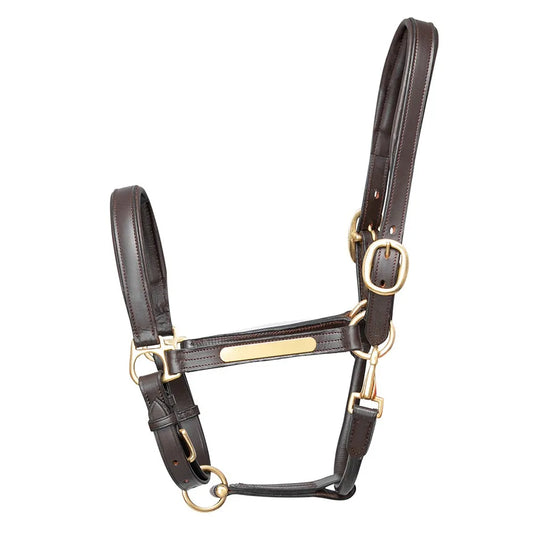 Boomerang Equestrian - Hy Equestrian Leather Headcollar With Plate