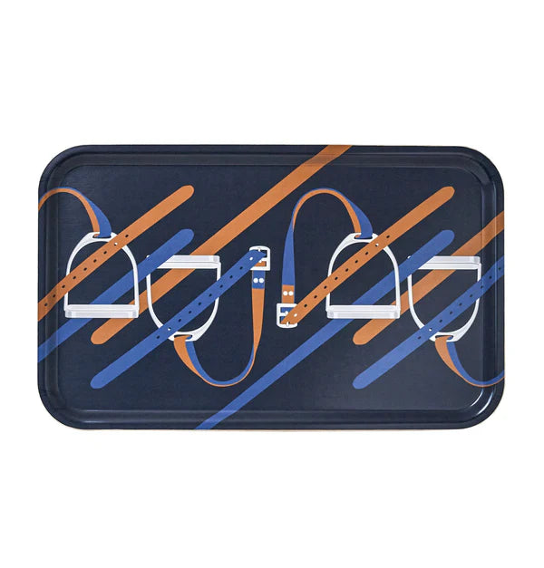 Boomerang Equestrian - Adamsbro Wooden Tray Stirrups Navy